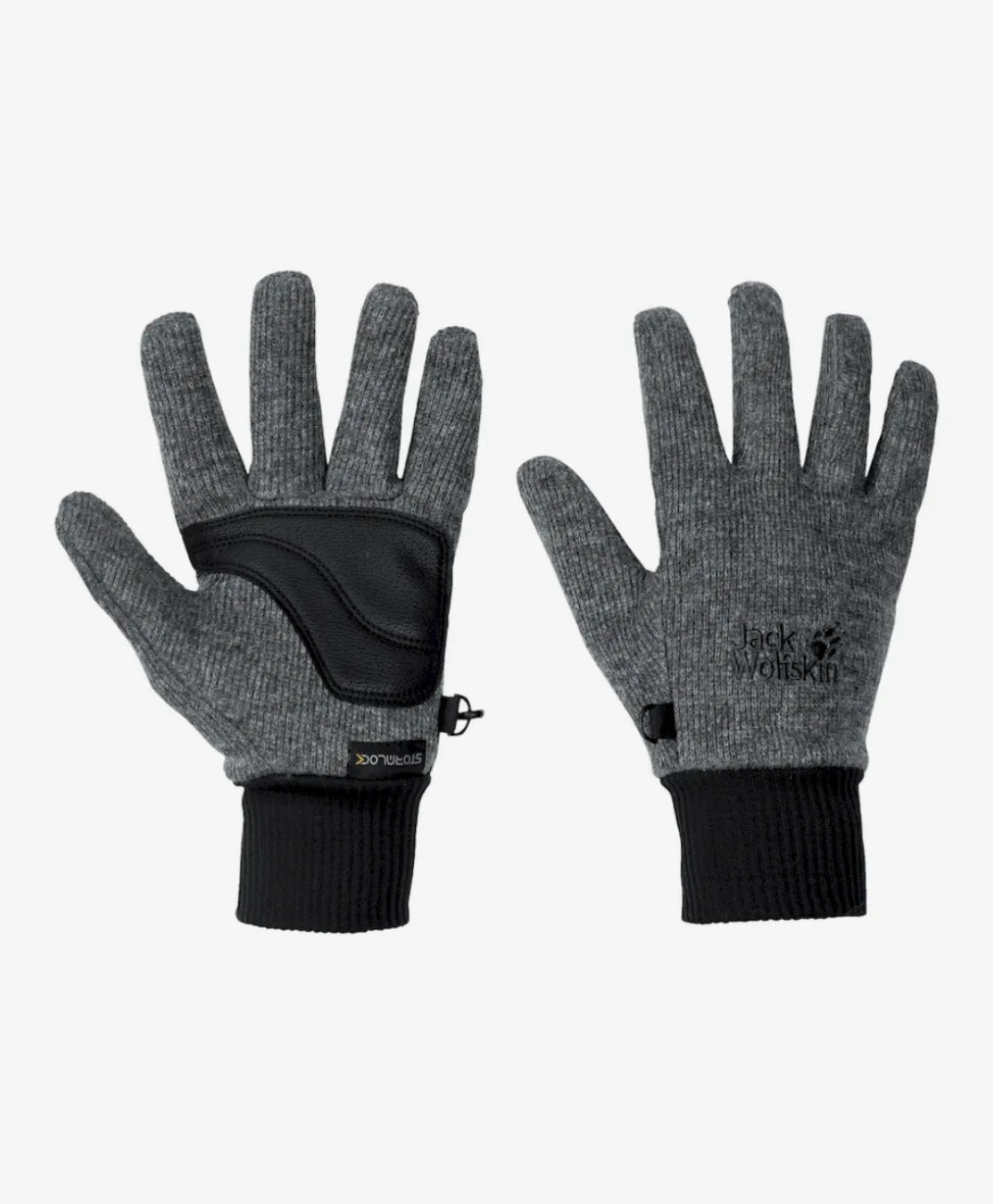 Перчатки Jack Wolfskin Stormlock Knit Glove в цвет интернет-магазине - купить серый