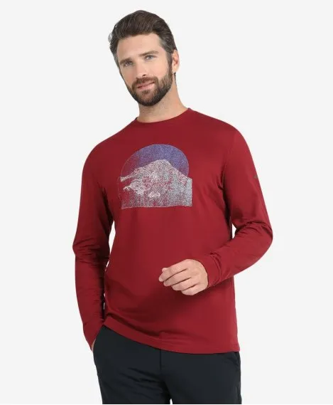 Футболка Columbia Blue Reef™ LS Graphic Tee красный цвет, фото 1