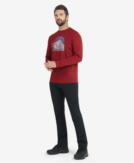 Футболка Columbia Blue Reef™ LS Graphic Tee красный цвет, фото 3