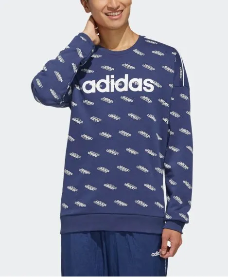 Мужской джемпер ADIDAS FAVORITES SWEATSHIRT TECH INDIGO/WHITE FM6021, фото 2