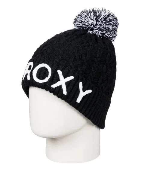 Женская шапка ROXY FJORD BEANIE TRUE BLACK ERJHA03266-KVJ0, фото 2