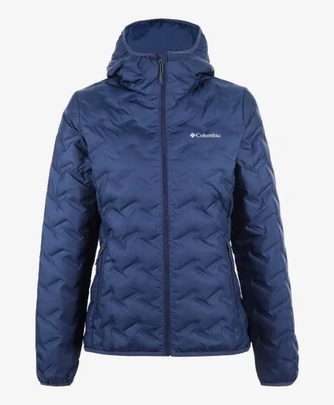 Пуховик Columbia Delta Ridge™ Down Hooded Jacket синий цвет, фото 5