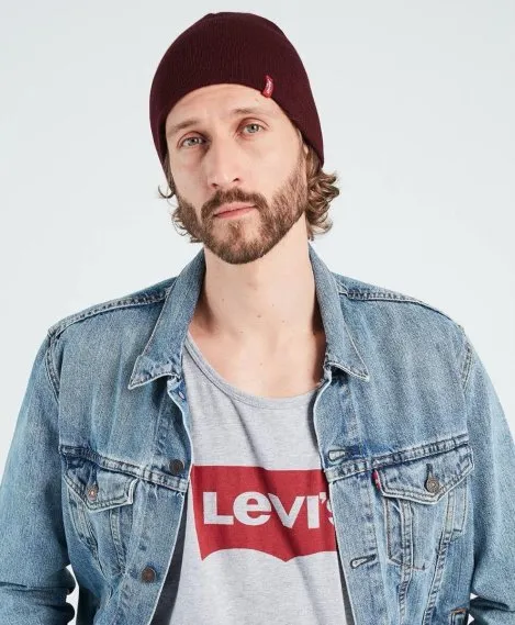 Шапка LEVI'S OTIS BEANIE BORDEAUX 77138-0649, фото 3